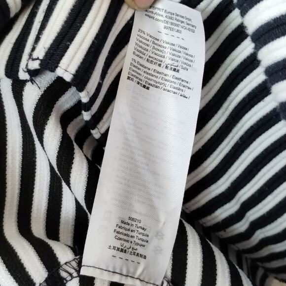 ESPRIT Striped Pocketed Knit Jersey Pocketed Open Blazer Light Jacket M - Picture 9 of 14